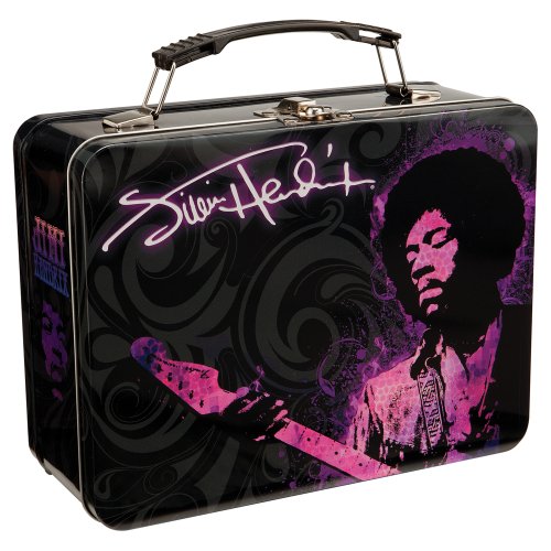Vandor LLC 34170 Jimi Hendrix Large Tin Tote, 9 by 3.5 by 7.5-Inch, Multicolored