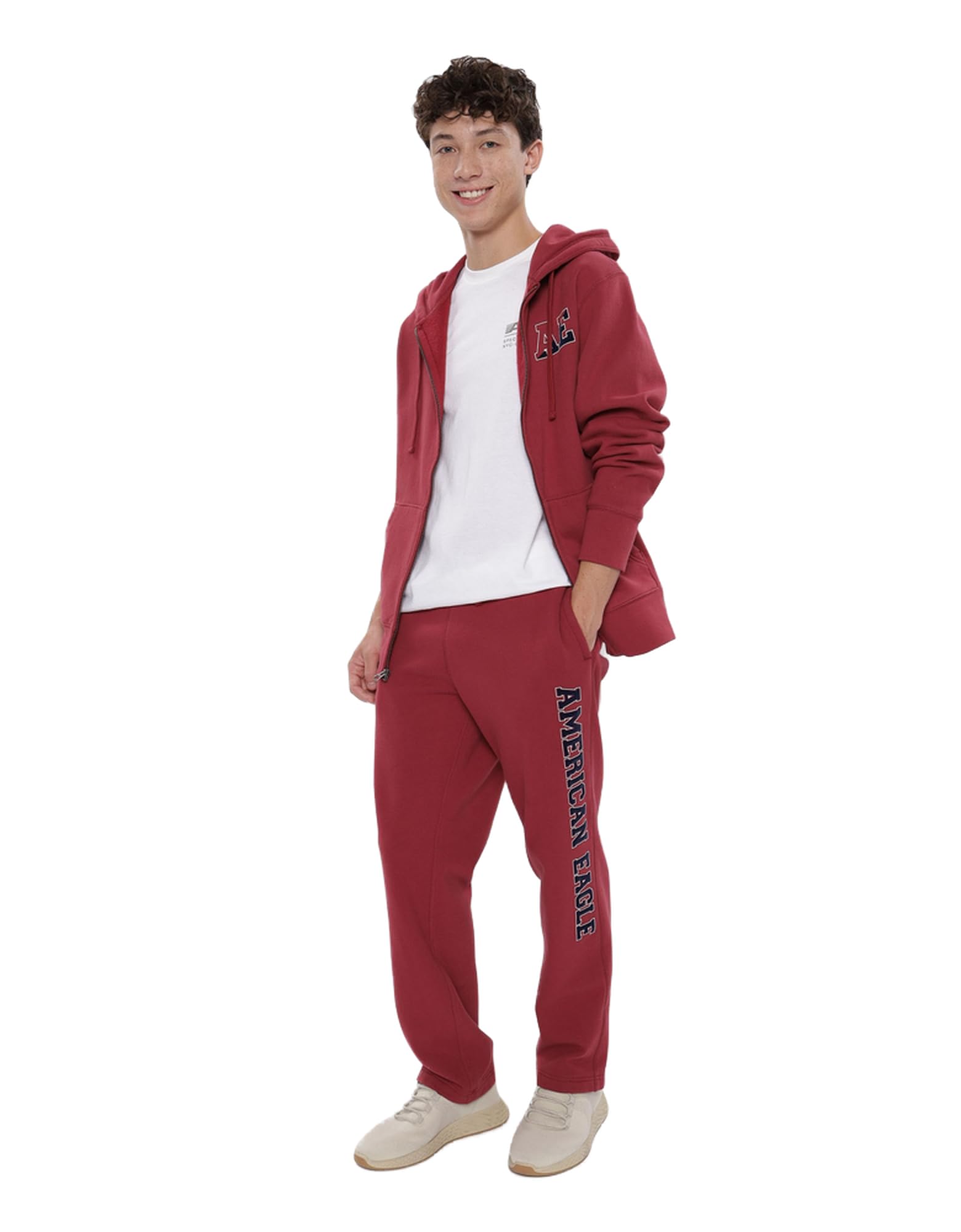 American EagleMens U-1522-4776-622 Fleece Dorm Pant XL Brick Red