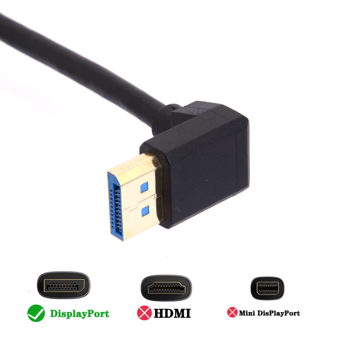 4k 240hz Displayport Adapter Cable Matters 4K@240Hz Right Angle