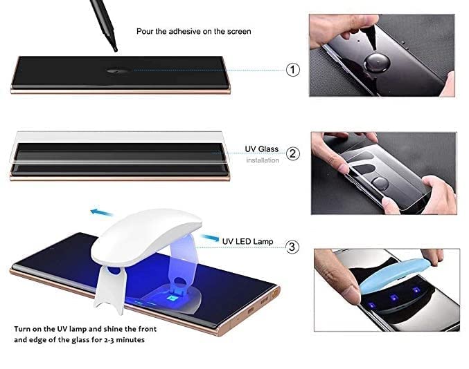 Image of MOBIKTC for Google Pixel 7 UV Tempered Glass UV Glue Fingerprints Unlock, Screen Protector for Google Pixel 7 (Golssy 4G UV) Transparent