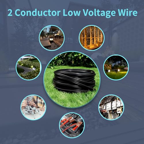 Energeaster 500FT 14 Gauge 14/2 Low Voltage Landscape Wire Black by energeaster - Used condition - Image 7