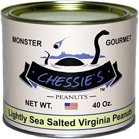 Lightly Sea Salted Virginia Peanuts (Extra Large Gourmet), 40-Ounce Tin by CHESSIES Peanuts