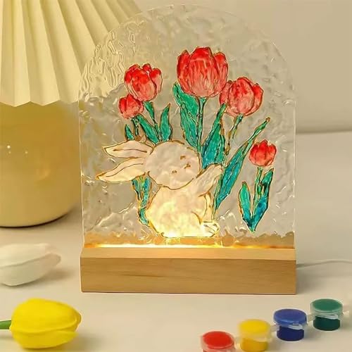 image for Lyshujli 4Pcs 6“ Wooden LED Light Display Stand Base,Rectangle Wood 