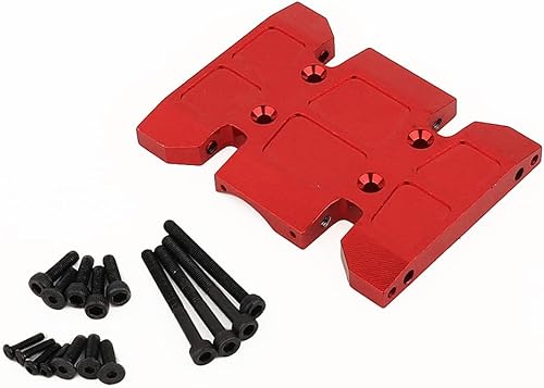 Miniatura 3 de ZXYRC Caja de cambios Placa deslizante Soporte de transmisión para Axial SCX10 PRO 110 RC Crawler Center Protect Plate Upgrade Part AXI231051 (rojo)