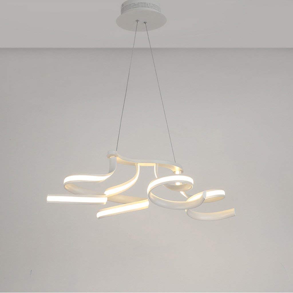 Lustre créatif moderne en aluminium acrylique de 75 cm à intensité variable - 6
