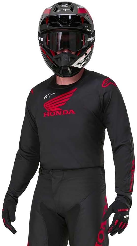 Alpinestars Honda Racer Iconic Jersey, S, Black/Red