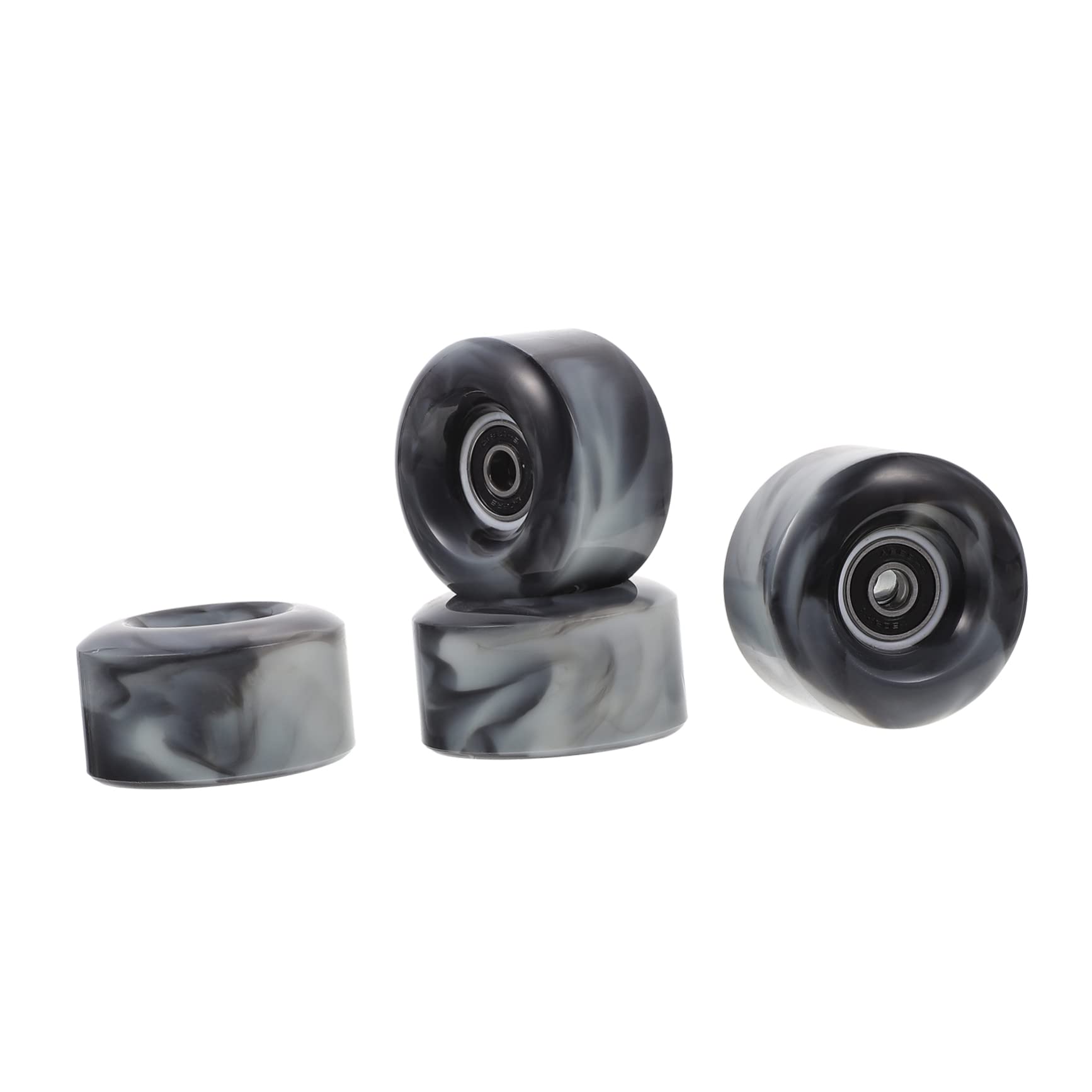Parliky Skating Wheels Set 4pcs Cruiser Wheels for Roller Skates Durable Pu Material Easy to Install