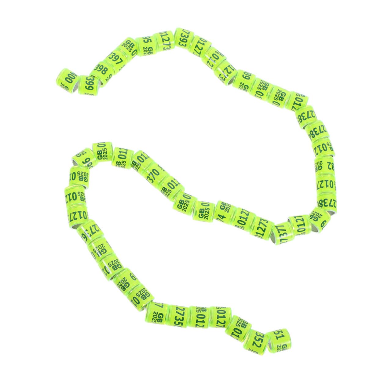 UPKOCH 10pcs Pigeon Foot Ring Pigeons Leg Rings Pigeon Tags for Feet Pigeon Marker Bands Pigeon Bands Bird Leg Ring Pigeon Leg Rings Pigeon Leg Bands Aluminum Plastic Light Green