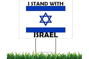 Show Your Support With The I Stand With Israel Yard Sign
