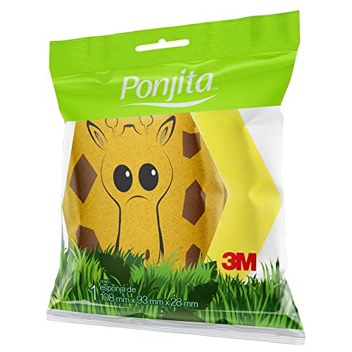 Ponjita, 3M, Esponja para Banho, Kids, Animais