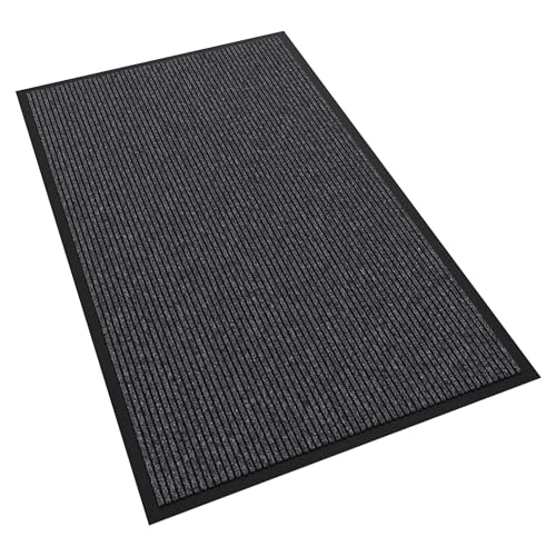 Front Door Mat, 60" x 36" Heavy Duty Indoor Outdoor Doormat, Non-Slip Welcome Mats for Entryway, Rubber Backing Low Profile Commercial Door Mats