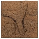 HOBBY Terraristik Kokos Modul I 50 x 50 cm I Naturprodukt aus Kokosfasern I Idealer Klettergrund I Geschützt vor schneller Verrottung