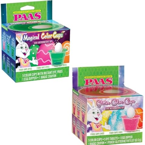 PAAS Color Cup Super Bundle: Glitter Color Cups and Magical Cups Egg Decorating Kits - America's Favorite Easter Tradition Cover