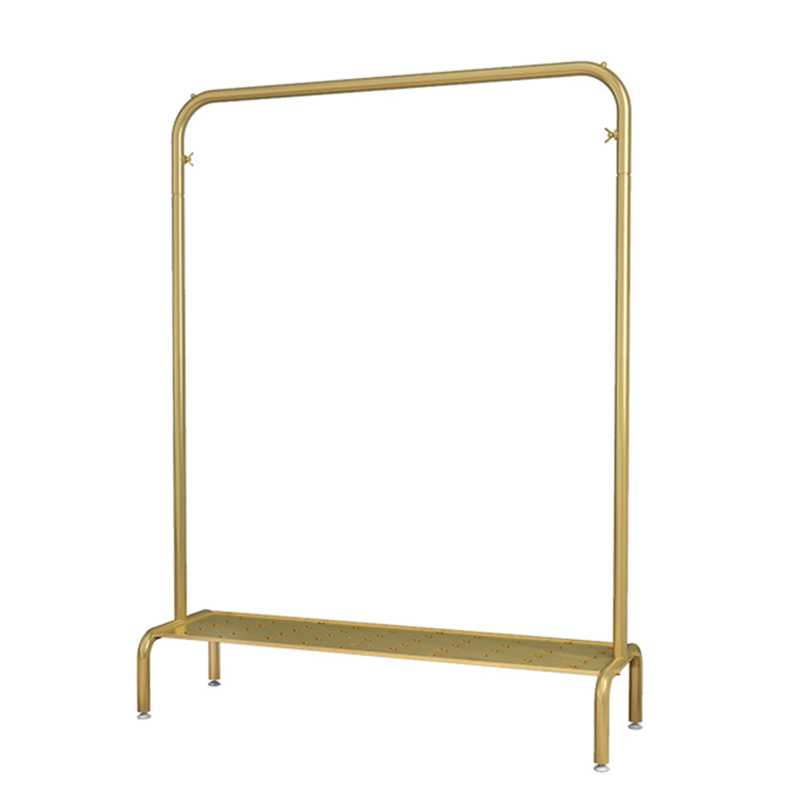 CENAP Garment Rack Metal Garment Rack with Shelves Multi-Purpose Bedroom Coat Rack Retail Display Clothing Rack Large Capacity Single Rod Hanging Clothes Rack/120 * 40 * 150Cm