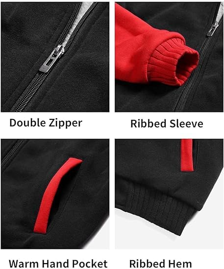 Sweat à Capuche Garçon Chaud et Isolant avec Doublure Hiver - 5