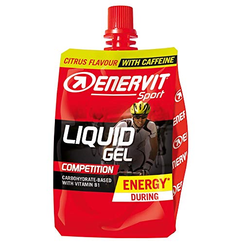 Enervit Sport Competition Vloeibare Gel met Cafeïne, Citrus, 18 x 60ml