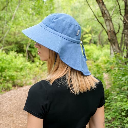 Image of JAN & JUL Water Resistant Sun Hat with UV Protection and Neck Flap for Men and Women