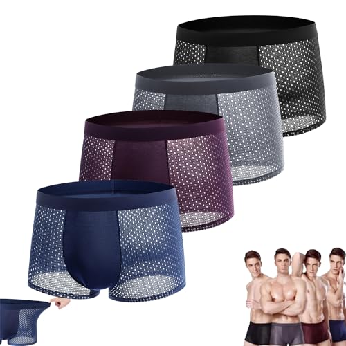 Drop Daddy Boxer Briefs, Box Hero Boxers Shorts Men-for All-Day Comfort, Underwear Men, Shorts Men (4Mix,3XL)