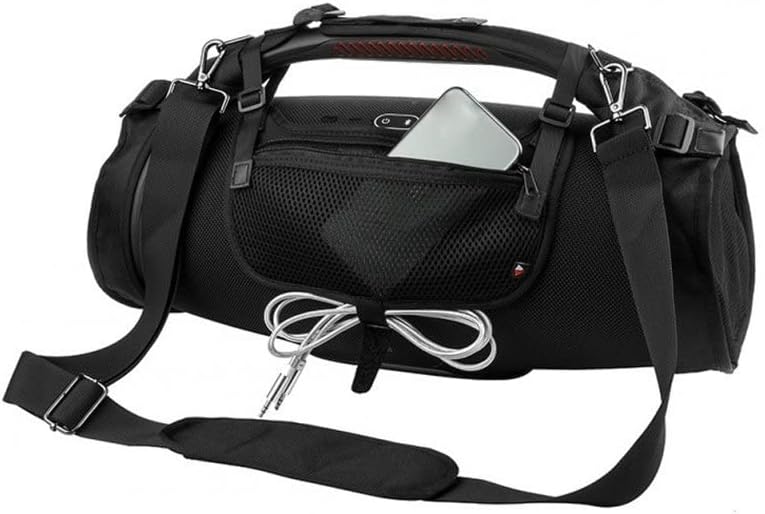 Portable Audio Storage Case Protective Bag Cover with Shoulder Strap Compatible for Jbl Boombox 1/2 Generation Speaker Black