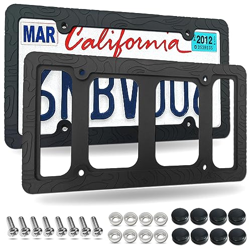 Image of Topography Silicone License Plate Frames, 2 Pack