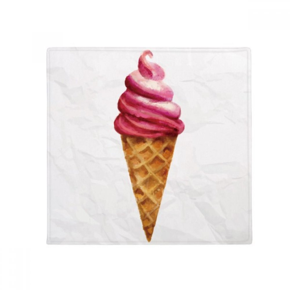 Tapis de cuisine rouge aquarelle sweet ice cream pour décorer l'espace repas des animaux
