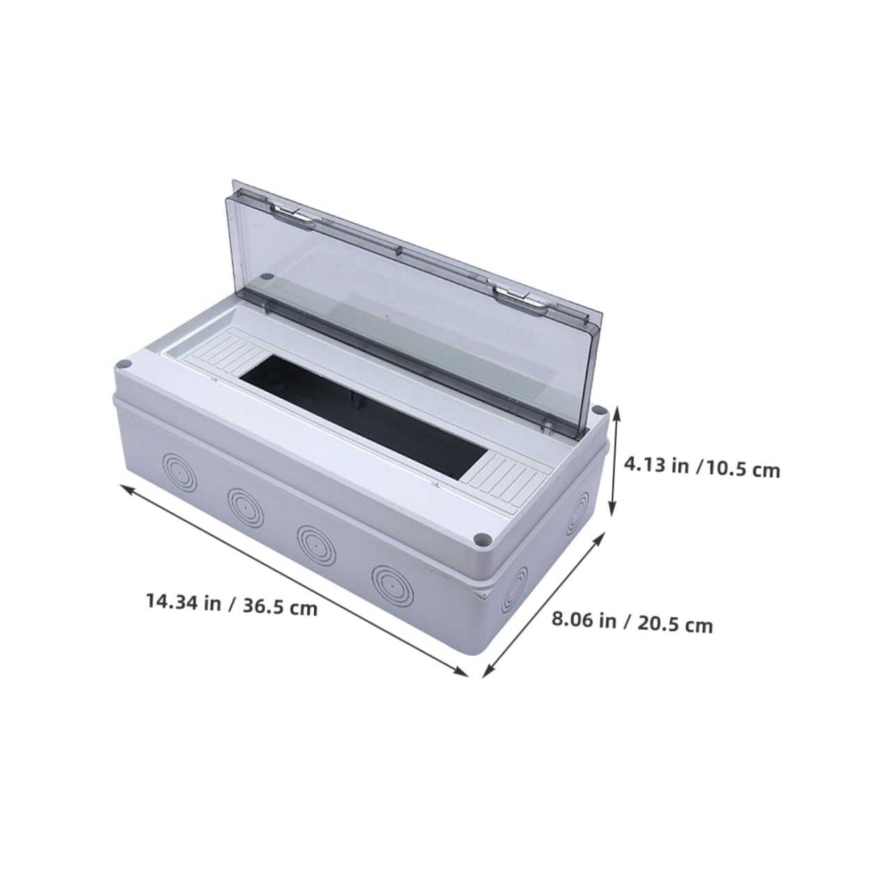Caja Eléctrica Estanca Ip65 de Plástico para Distribución 18 Bucles | Abs, Montaje en Superficie, Uso Exterior, Protección Fiable contra Agua y Polvo