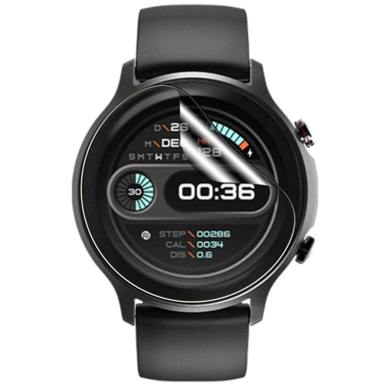 Image of Enlinea Smart Watch Screen Guard Membrane For Amazfit Active 2 Premium 44mm | Pack of 9 | Ultrathin 9H Anti Shock Flexible Screen Protector Tpu Membrane | Edge To Edge Coverage | Pack Of 9