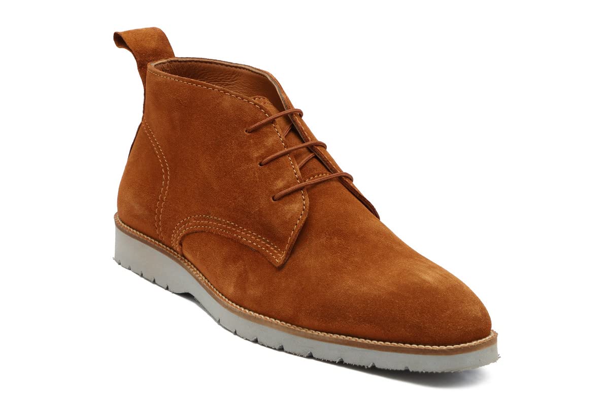 SHOEMONKIES Mens Tan Suede Leather Boot for Men - 9 UK (B0BCQZ3ZT5) Amazon Price History, Amazon Price Tracker