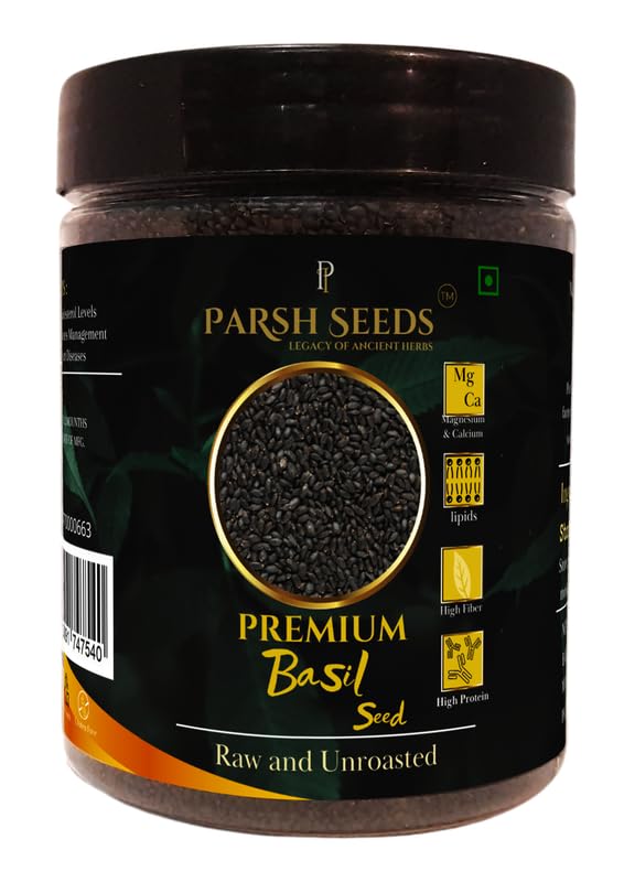 PARSH SEEDS Premium Raw Basil Seeds for weight loss 150g (Jar Pack) | Sabja Seed, Tukmaria Seeds (B0D7CSNH4L) Amazon Price History, Amazon Price Tracker