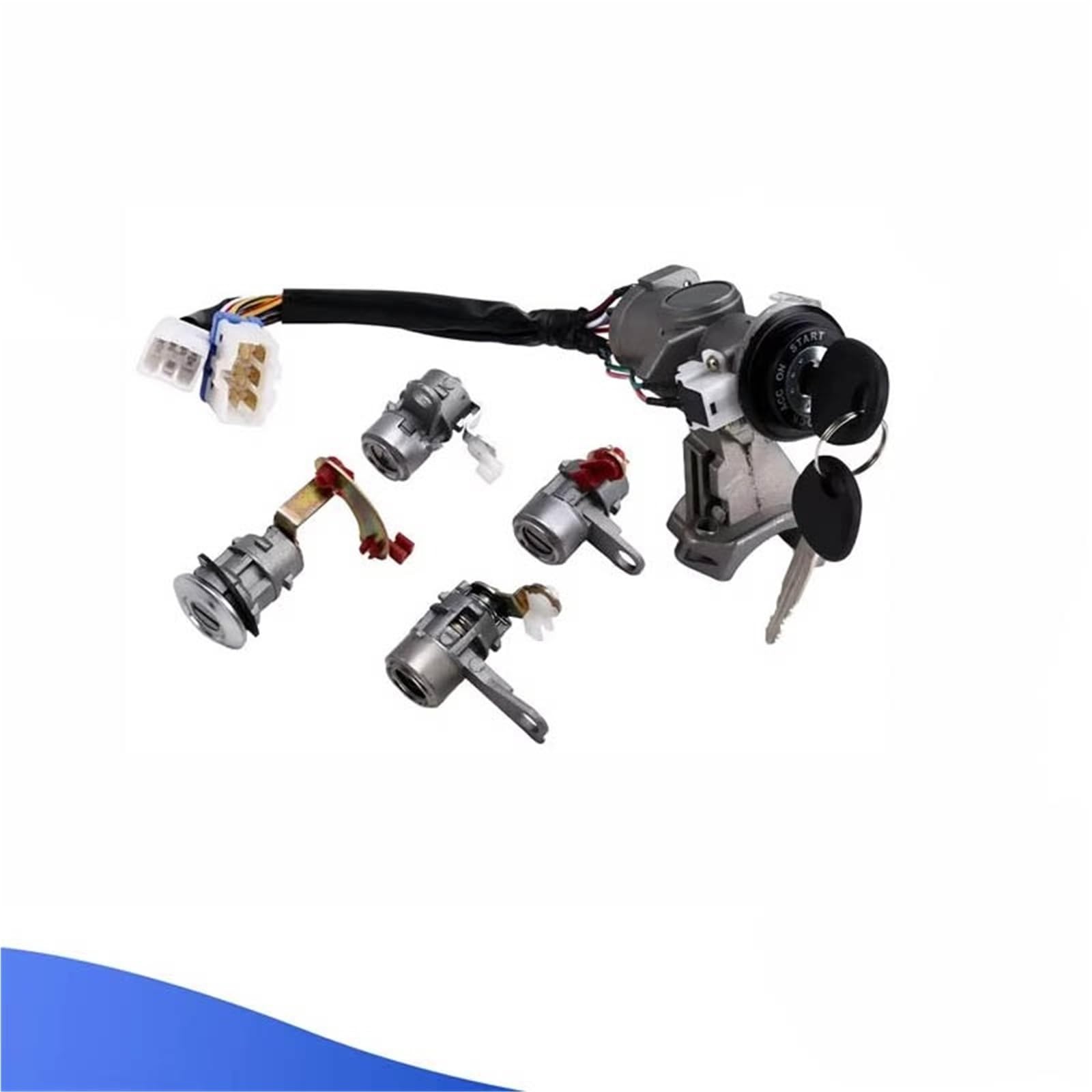 Compatible Con I800 H1 Para Starex H-1 2002 Cerradura Arranque Coche + Llaves Y Accesorios Juego Cerradura Cilindro 81905-4A610-A02G 819054A610