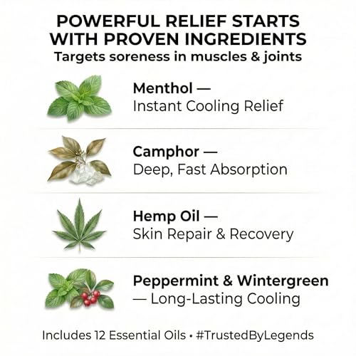 Image of ZEN Hemp Balm Fast-Acting Cooling Comfort for Muscle & Joint Relief 3 Pack