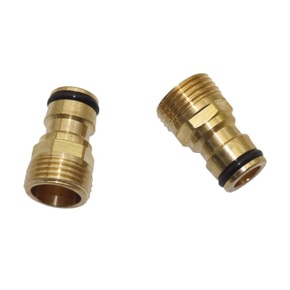 Accesorios de conexión de manguera de jardín 1/2" rosca macho Conectores de tubos de cobre de agua de la manguera universal Conector de grifo Jardín Car Wash grifo del adaptador de conector rápido de