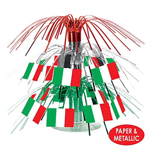 Italian Flag Mini Cascade Centerpiece Party Accessory (1 Count) (1/Pkg) #TOP2