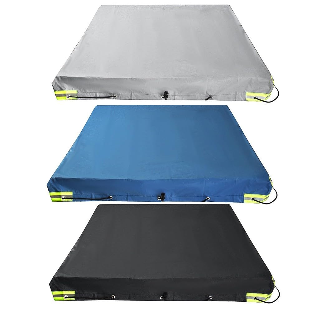 Bâche de protection imperméable PVC Oxford 208x114x13cm contre la pluie pour tente et remorque