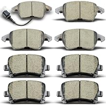 D1107A D1108 Front Rear Ceramic Brake Pads Set Fit For Audi A3/Quattro,For Audi Tt/Quattro,For Volkswagen Cc/Eos/Golf/Gti/Jetta/Passat/Rabbit