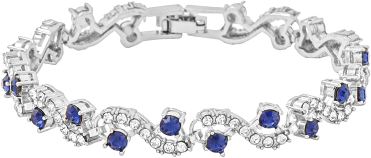 Rich Royal Crystal High Grade CZ Designer Bracelet for Women
