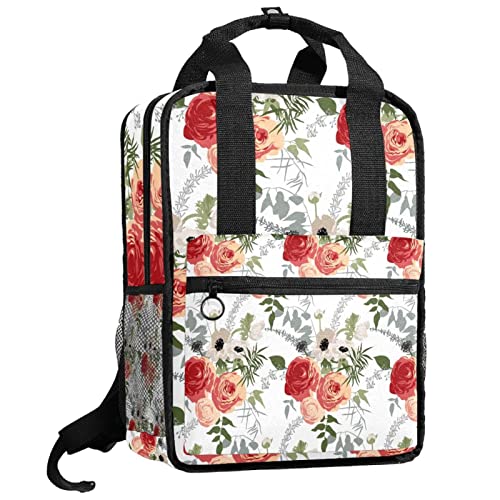 Cartable garçon pirate rouge avec bretelles réglables pour l'école