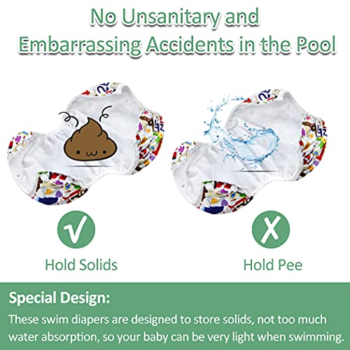 image for wegreeco Baby & Toddler Snap One Size Adjustable Reusable Baby Swim Di