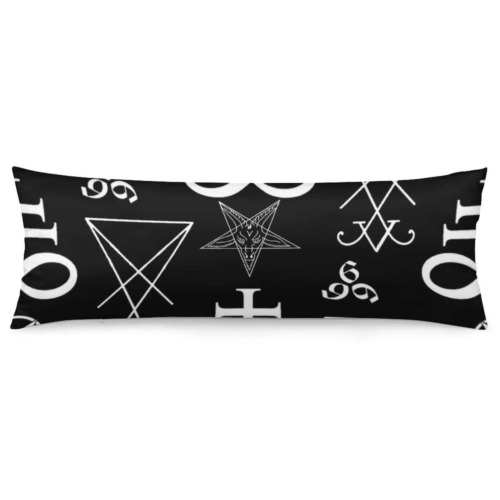 Gothic Occult Evil Icon Body Pillow Cover Lightweight Long Pillow Case for Cushion Sofa Living Room Bed 20