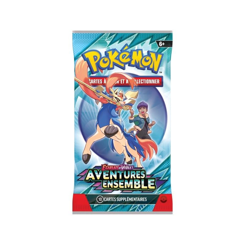 Pokémon – Booster Aventures Ensemble | 10 Cartes Officielles JCC | Extension Écarlate & Violet | Cartes Aléatoires Dont Pokémon-ex et Illustrations...
