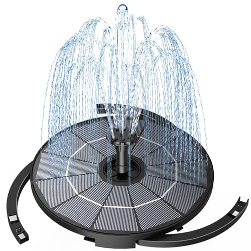 Fontana Solare da Giardino Esterno 2,8W Pompa Solare per Fontana da Esterno Kit Pompa