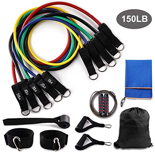 SPLAKS - Juego de bandas de resistencia elásticas para ejercicios en interiores y exteriores, fitness, suspensión, velocidad, resistencia, entrenamiento de béisbol, yoga