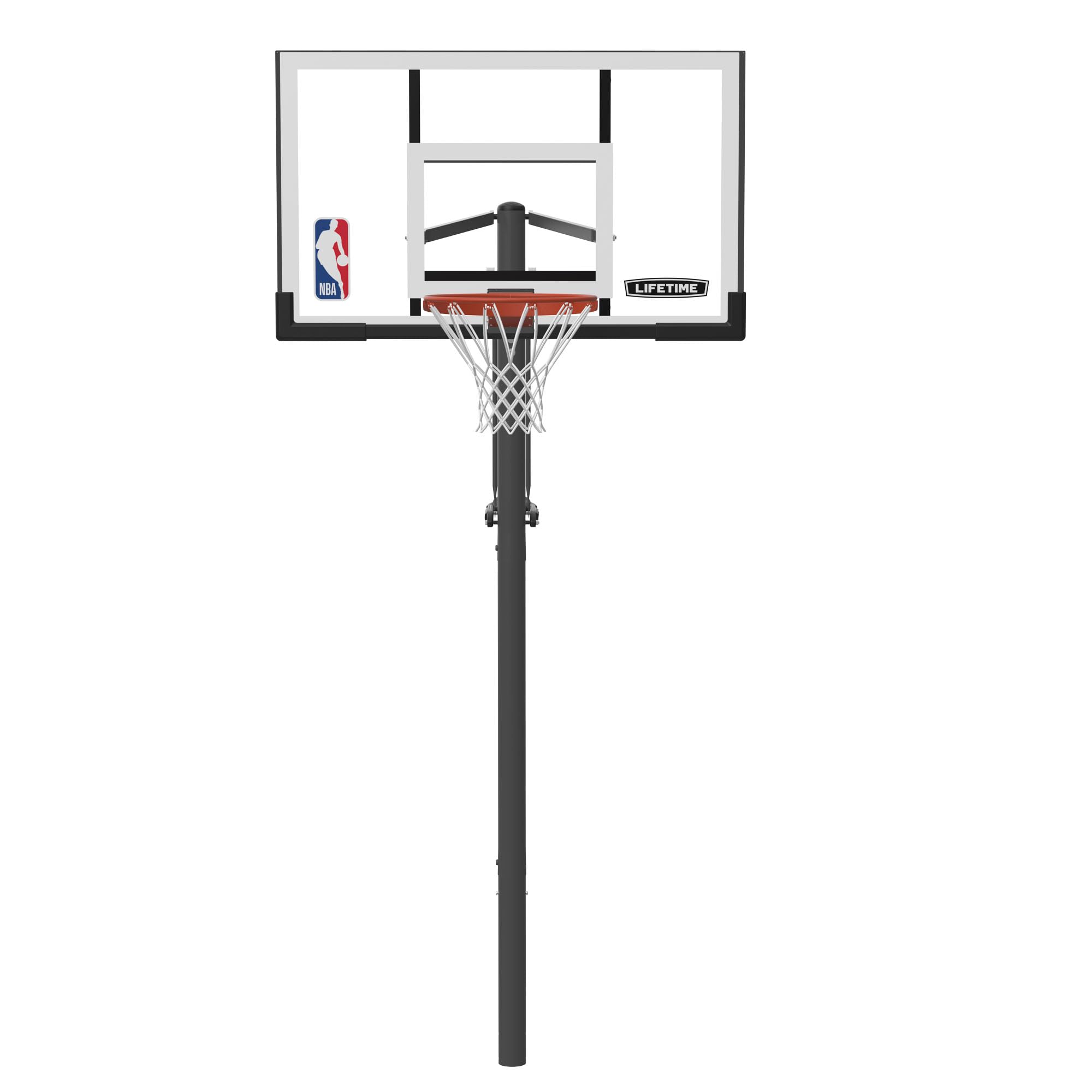 Lifetime NBA In-Ground Basketball Hoop, 54 Inch Shatterproof Backboard