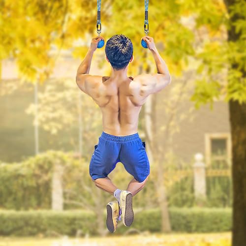 SELEWARE Pull Up Power Ball Hold Grips Durable Blue rutschfeste Handgriffe Krafttrainer Trainingsgerät für Klimmzüge, Kugelhanteln, Fitness, Workout