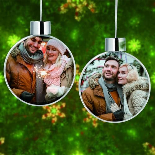Personalised Christmas Tree Decorations with Photo Christmas Baubles 2023 Christmas Bauble