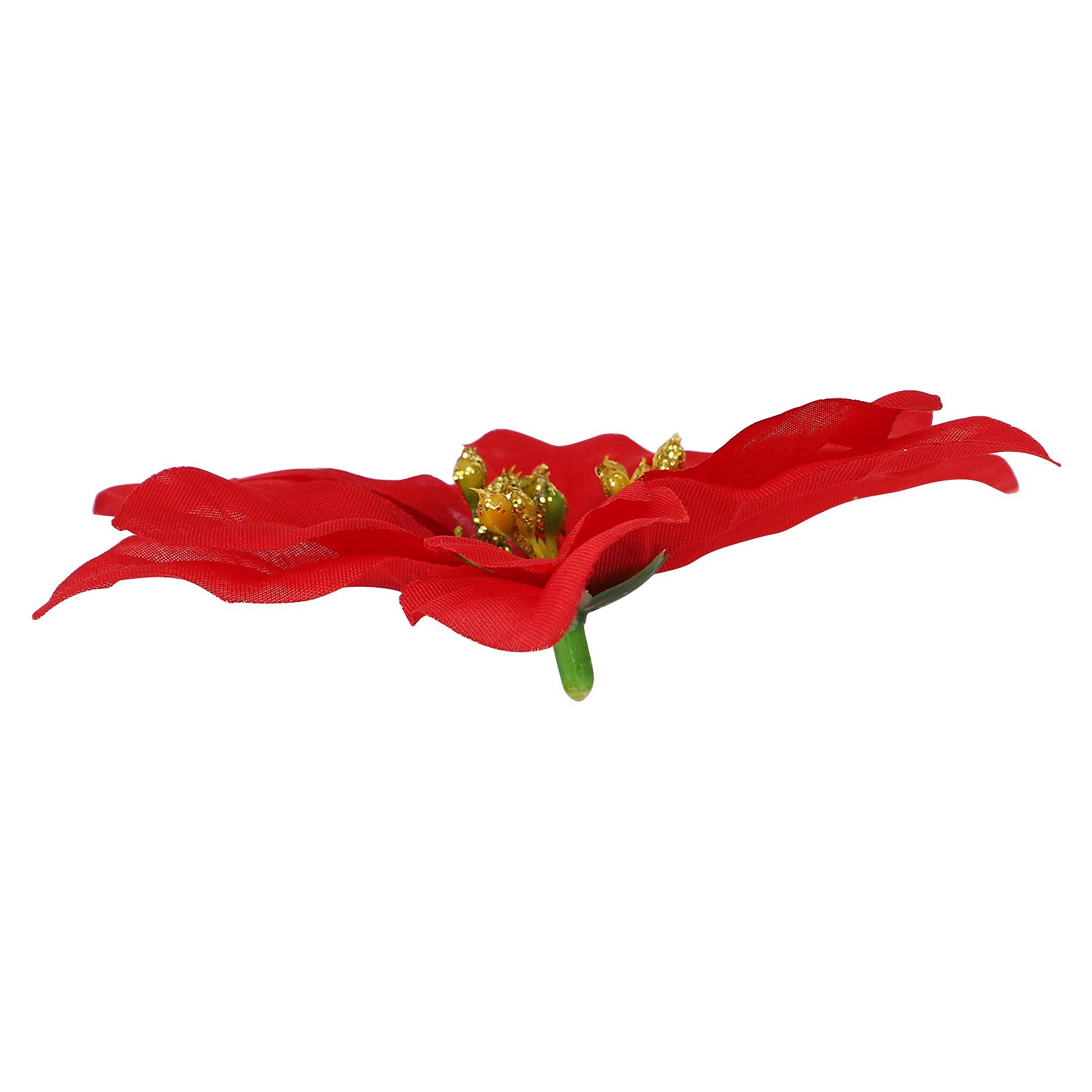 VKTY 60PCS Christmas Poinsettia Flowers, Christmas Poinsettia Decorations in Wreaths Garland - Image 3