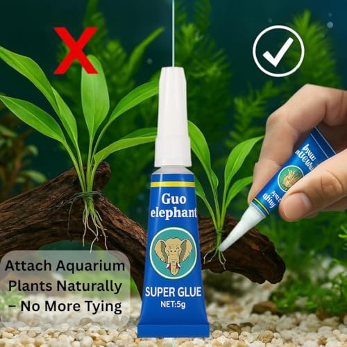 Image of VAYINATO Petzlifeworld Instant Elephant Glue For Rock, Driftwood, Aquarium Plants Aquascaping Tool 10Gm (5Gm X 2 | 2 Pcs)