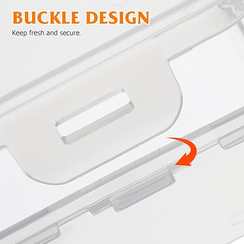 Miniatura 5 de Caja de almacenamiento de pan sellada transparente para aperitivos, productos secos y organización de alimentos, 2 uds