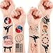 96PCS Taekwondo Pre-Cut Temporary Tattoos - Karate & Kung Fu Themed Party Favors, Cute Fake Tattoos for Kids, Boys, and Girls - Birthday Party Supplies, School Rewards & Gifts