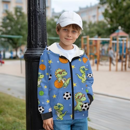 Boy Zip Up Hoodie Sweatshirt Boys Full Zip Hoodies Casual Fall Cardigan Jacket Pullover with Pockets Winter Clothes3